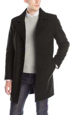 Kenneth Cole New York Men's Single Breasted Wool Walker